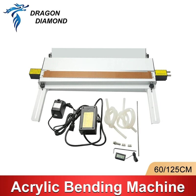Machine à cintrer acrylique AC 220V, angle Sotchi, machine à cintrer publicitaire en PVC refroidi à l'eau, dispositif de cintrage 60cm/125mm