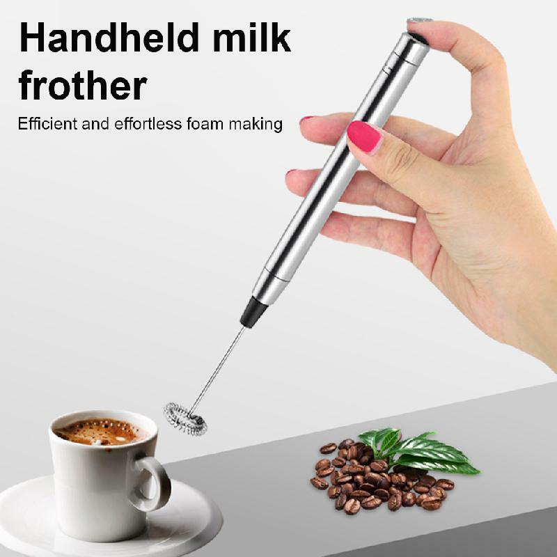 Frother นมไฟฟ้ามือถือ Mini Foamer กาแฟ Maker เครื่องปั่นกาแฟ Cappuccino ครีม Whisk โฟมผสม Whisk เครื่องมือ