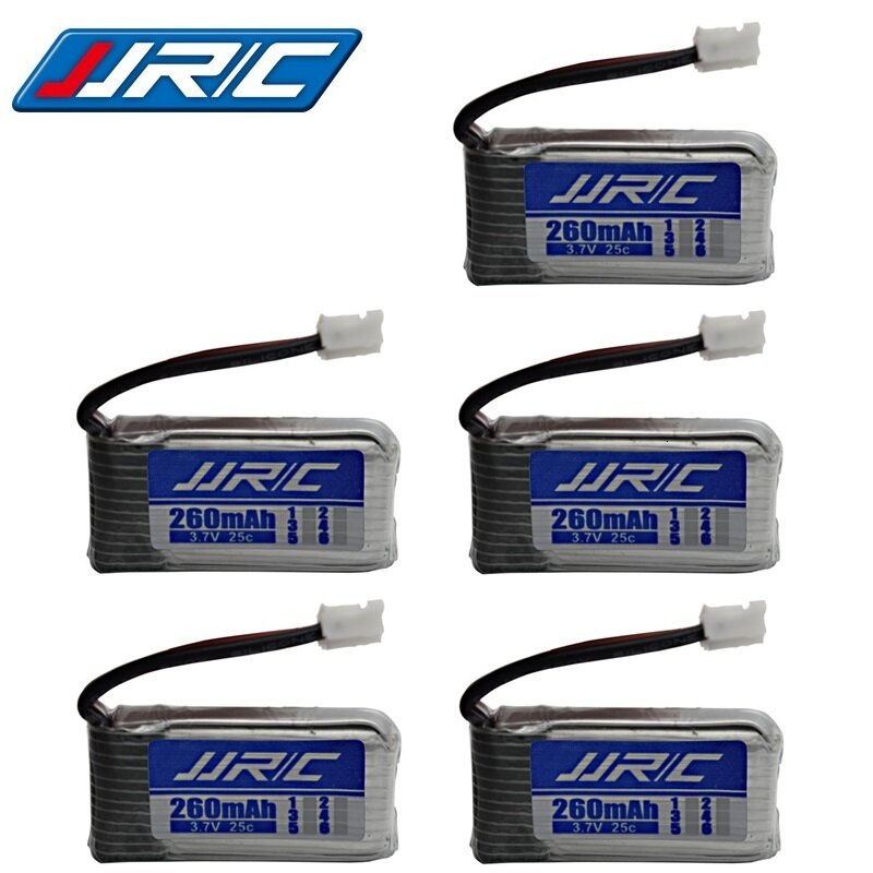 JJRC-batería Original H36 de 3,7 V, 260mAh para Dron E010, E011, E012, E013, piezas de cuadricóptero a control remoto Furibee F36, batería Lipo de 3,7 v, 1-5 piezas