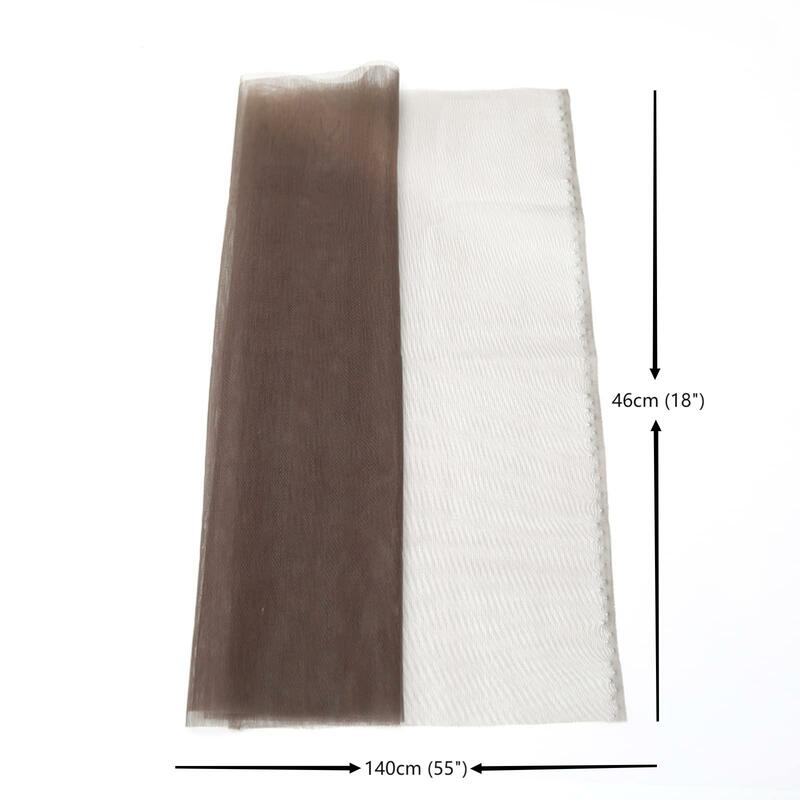 Red de encaje suizo transparente para hacer pelucas de encaje, gorras y hebras de cabello, práctica de ventilación, 0,5 yardas