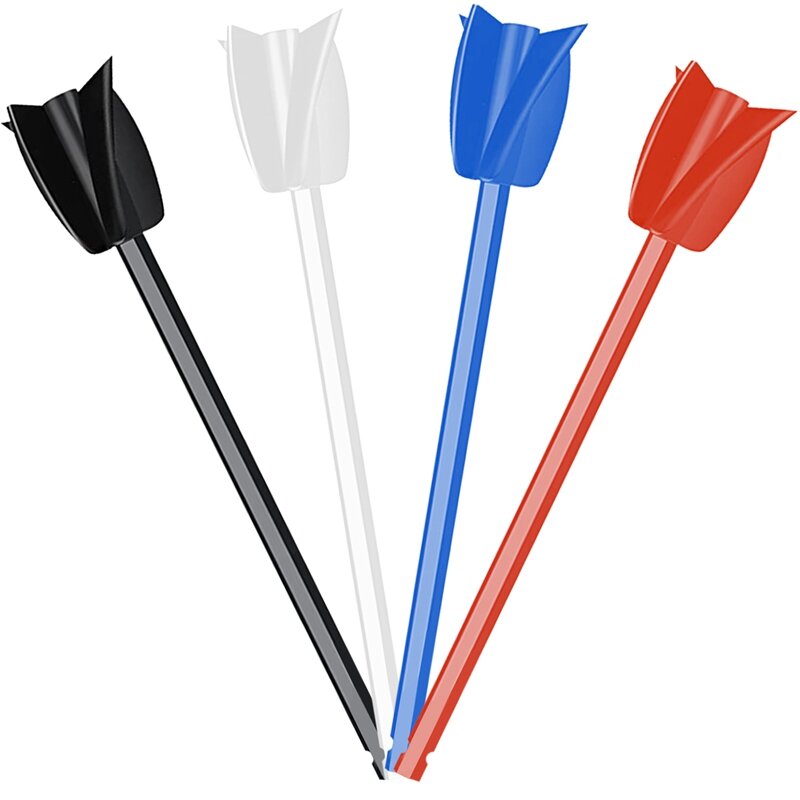 New 4Pcs Epoxy Mixing Stick Paint Stirring Rod Putty Cement Paint Mixer Attachment With Drill Chuck For Oil Paint