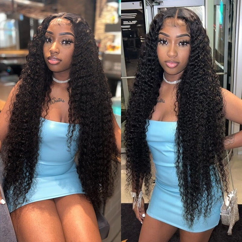 13x6 13x4 Deep Wave Hd Lace Frontal Wig 30 40 Inch Loose Water Wave Lace Front Wig Curly Human Hair Wigs