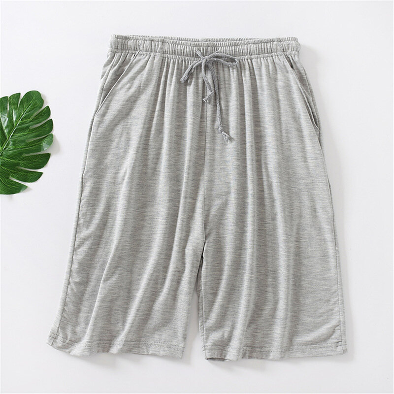 2022 New Modal pigiama da uomo pantaloncini estivi cinque punti Home Sleep Shorts cotone allentato Casual Large Size L-8XL pantaloncini da spiaggia