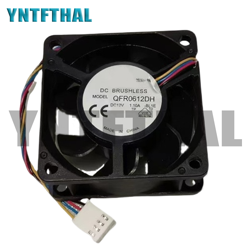 QFR0612DH 12V 1.10A 6898B01R 6025 6cm Fan 4-wire Pins Double Ball Speed Regulation  Pwm Cooling Fan NEW