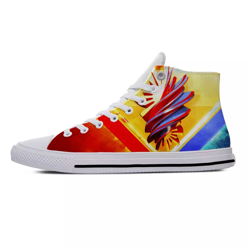 Hot Summer Philippines Flag Fashion Popular Funny Novelty Casual Sneakers High Top Lightweight Breathable Men Women Board Shoes