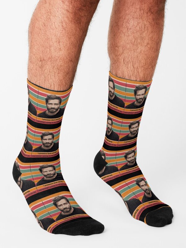 Jake Gyllenhaal _ Ik Beloof Dat Op Een Dag Sokken Sokken Modieuze Custom Sokken Rugby Warme Winter Sokken Vrouw Sokken Heren