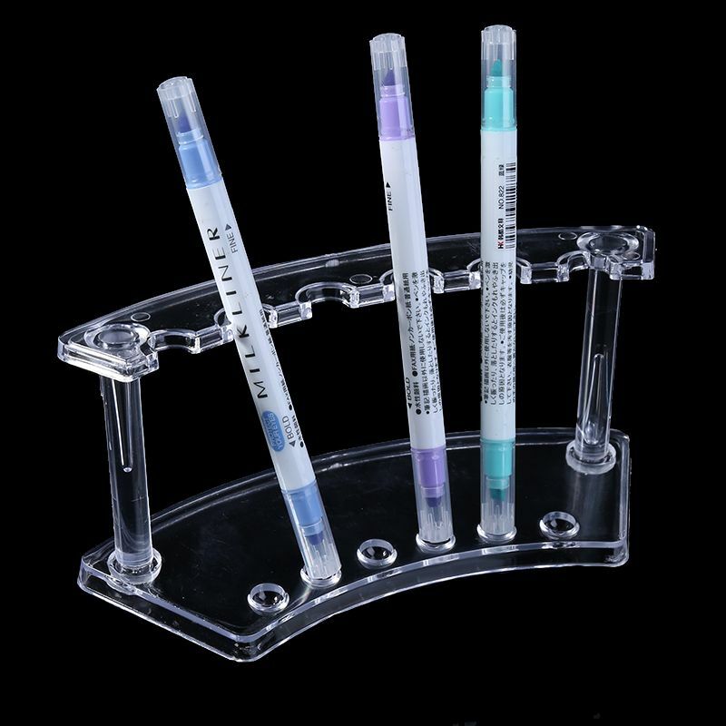 Plastic 6 Slot Pen Jewelry Display Holder Stand Display Rack High Quality