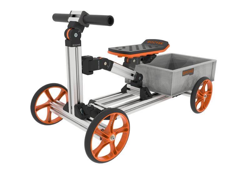 Kidock-Bicicleta de equilibrio para niños, Sin Pedal juguete, 20 en 1, de 1 a 6 años, Kit de construcción, Sit/Stand Scoot