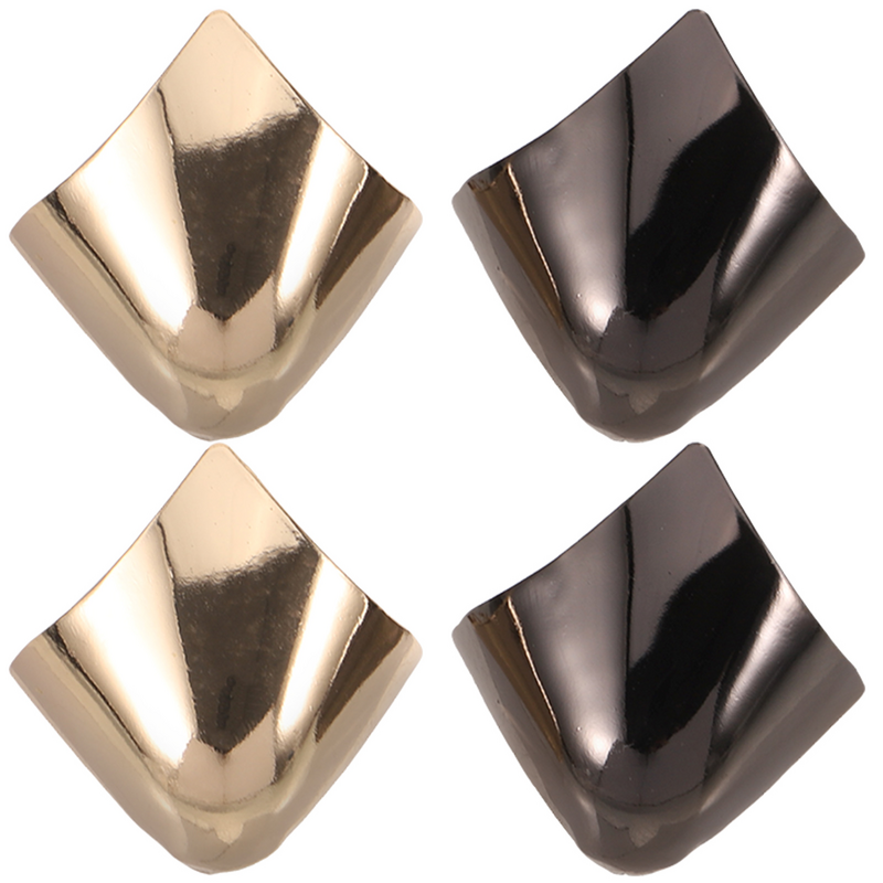 2 Pairs Metal Shoes Pointed Protectors Tips High Heels Tip Covers Heels Decorations