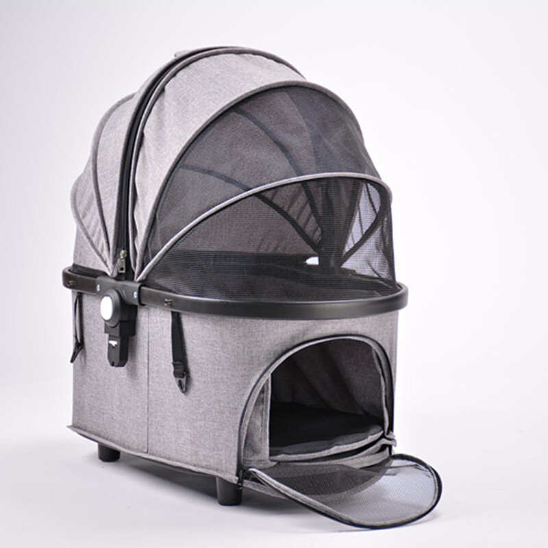 Nowoczesny luksusowy wózek dla zwierzęcia aluminiowy wózek dla psa