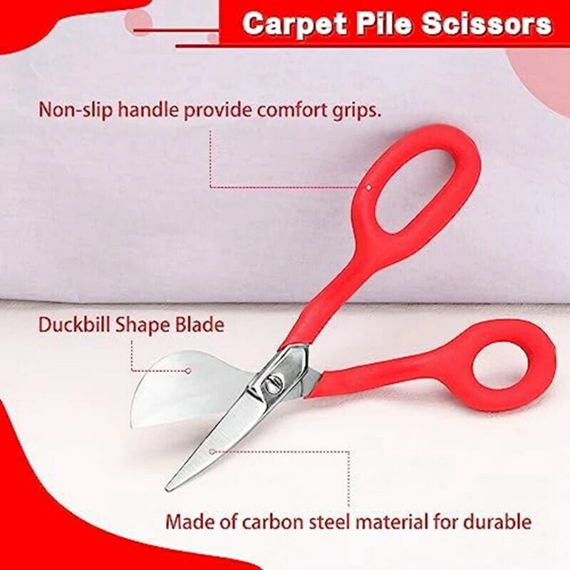 7-Cal ostrze do zszywania dywanów nożyczek nożycowych do do cięcia tkanin nożyczek do przycinania zszywek dywanowych łatwe w użyciu