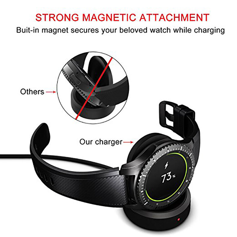 Chargeur sans fil pour Samsung Gear S3 ltSmart Watch, Base de charge S6, DstressShipping