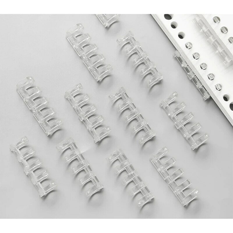 5-Ring Binding Clip 0.63" Diameter 5-ring Binding Coils Binding Comb Clip Closure Open for All Loose-leaf Notebooks D5QC