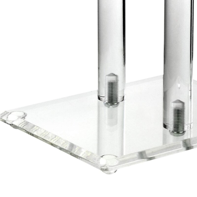 Expositores de joias para shows em acrílico transparente de 2 camadas para loja comercial Exhi 634D