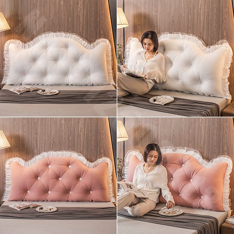 Almofadas de cabeceira lavável removíveis grandes almofadas de encosto almofadas de cama almofadas macias cintura tatami almofadas de lance duplo