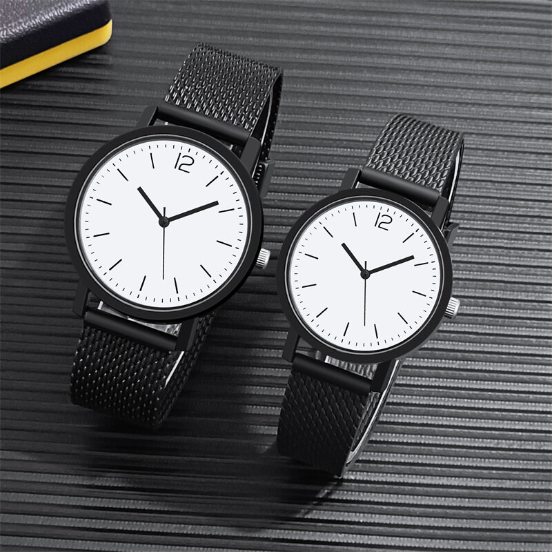 Couple Watches for Lovers 2023 Fashion Quartz Watches Men Women Waterproof Splash Resistant Wristwatch Lovers Watches
