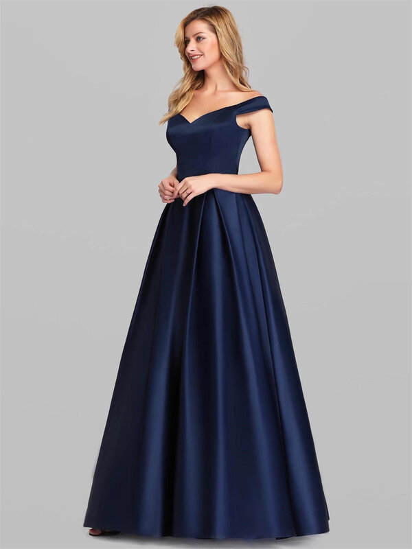 Elegant Women Evening Party Dress 2023 New in Sexy V-neck High Waist Maxi Gowns Ladies Boutique Prom Quinceanera Dresses