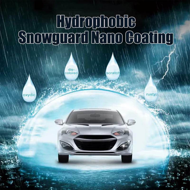 Car Snow Removing Paste 100g Mild Snow Cleaning Hydrophobic Cream for Windshields Rearview with Sponge Winter Riding Supplies