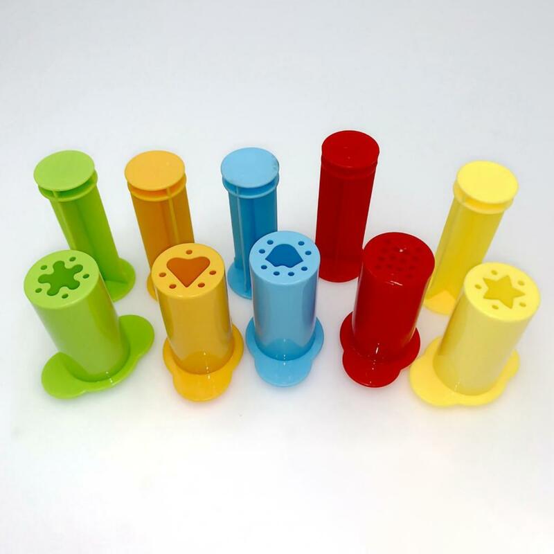 Langlebiges Ton werkzeug für Kinder Keramik Teig Spaß langlebige 5-teilige Ton Extruder Set für einfache DIY handgemachte Kunst für Kleinkinder