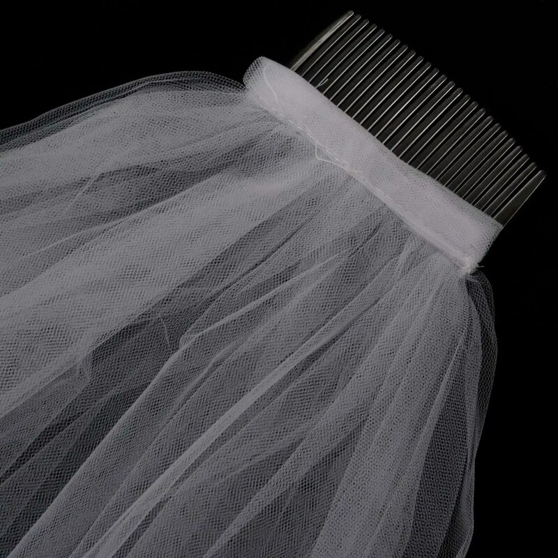 Einfache kurze Tüll hochzeits schleier weißer Braut schleier für Braut für Hochzeits zubehör