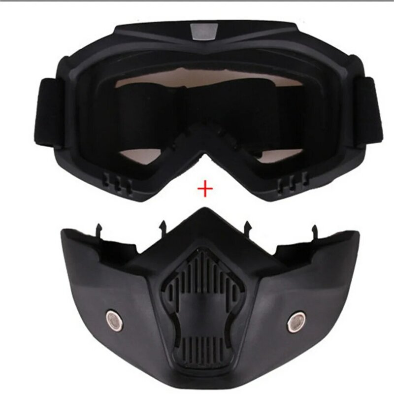 Lunettes de motocross anti-poussière réglables, lunettes de moto respirantes, protection intégrale du visage, masque de vélo tout-terrain, D343