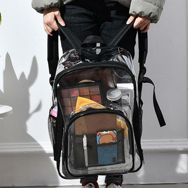Mochila de gran capacidad resistente al desgaste con correa suave, mochila escolar para exteriores
