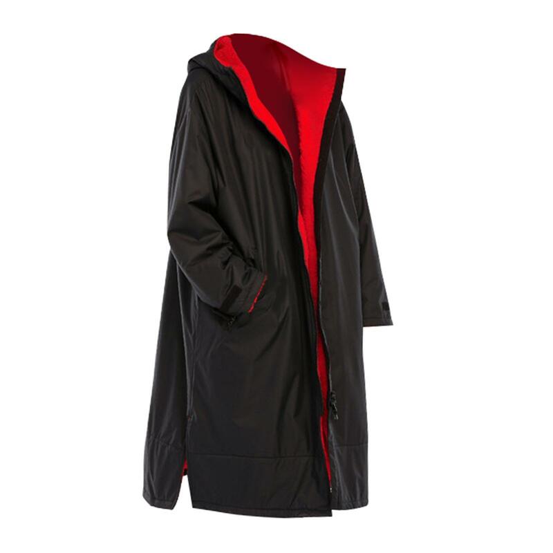 Wodoodporna szata zmieniająca płaszcz wyjściowy wełna jagnięca kurtka płaszcz z kapturem