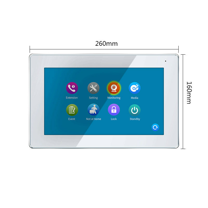 Jeatone 10 polegada Full Touch FHD 1080P WiFi Tela Monitor Suporte Tuya, Multi-idioma