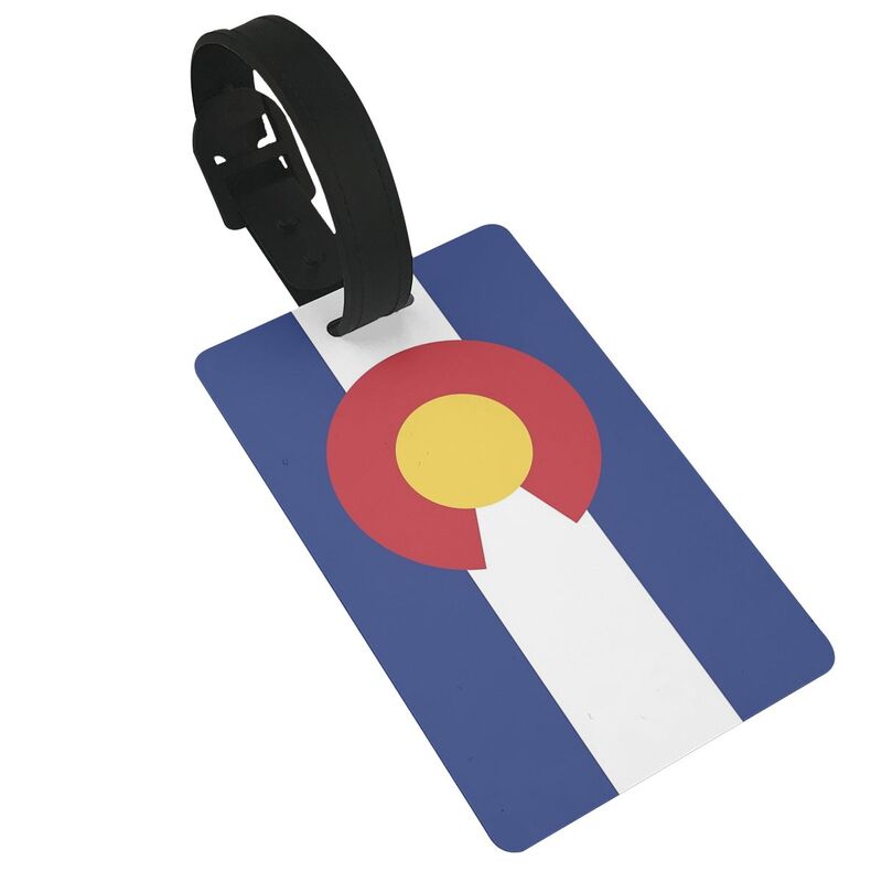 Colorado Flag Luggage Tags Cute Luggage Travel Accessories Tag Portable Travel Label Holder ID Name Address Baggage Boarding Tag