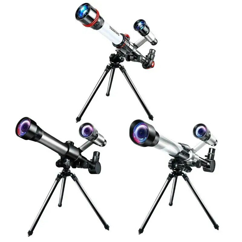 Портативные и мощные астрономические телескопы с креплением, астрономический рефрактор со штативом для научных экспериментов, имитация кемпинга