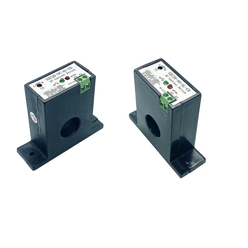 Interruptor de inducción de Corriente CA 0-100A, salida de alarma de autopotencia, control PLC, interruptor de control de corriente cerrada normal, SZC26-NC-AL-CH