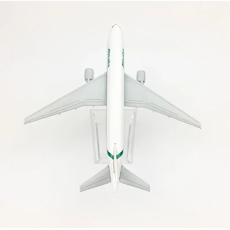 Aeronave de liga para crianças, Boeing 777, Alitalia Plane Toys, Decoração Presente, 16cm, B777, Escala 1:400