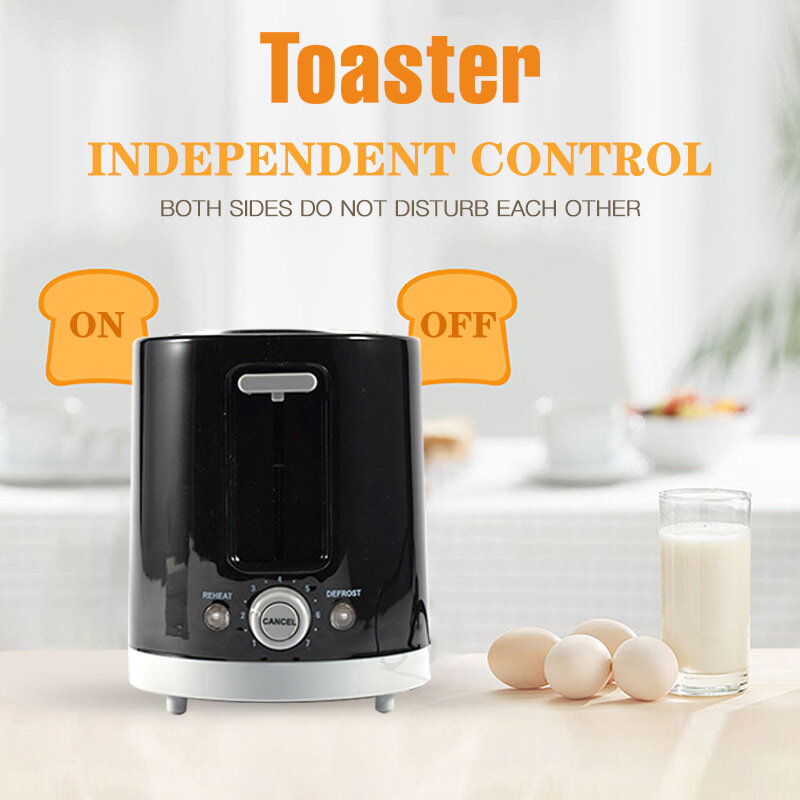 Spiedo driver tostapane per uso domestico completamente automatico 1400W power Heat pipe Kitchen toaster 4 slot breakfast machine