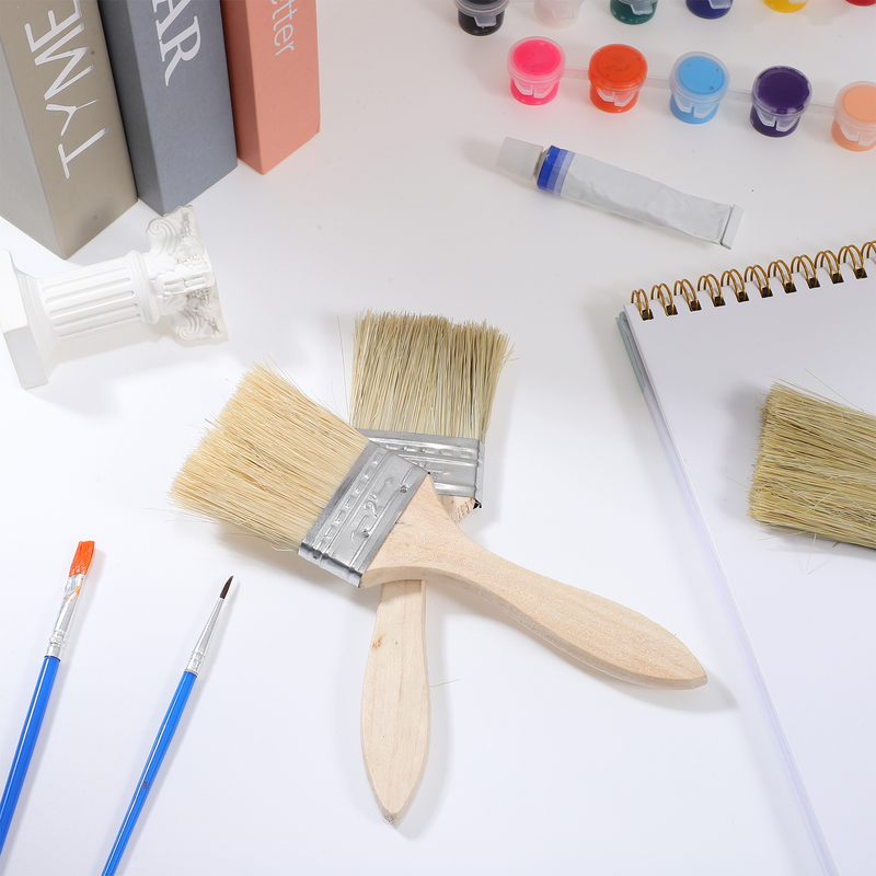Memory-Nylon Basting Brush Set para grelhar, desenho a óleo acrílico, aquarela, ferramentas de pintura de madeira