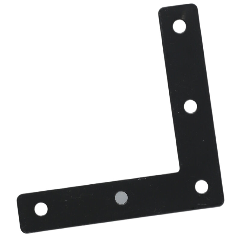 Tutore angolare in acciaio inossidabile T & L, angolo nero e argento, adatto per connettori fissi per guardaroba, ripiani, tavoli