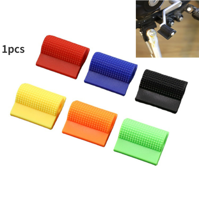 1PCS Universal Motorcycle Shift Gear Cover Lever Pedal Rubber Cover Motobike Shoe Foot Peg Toe Gel Protector Fashion Decoration