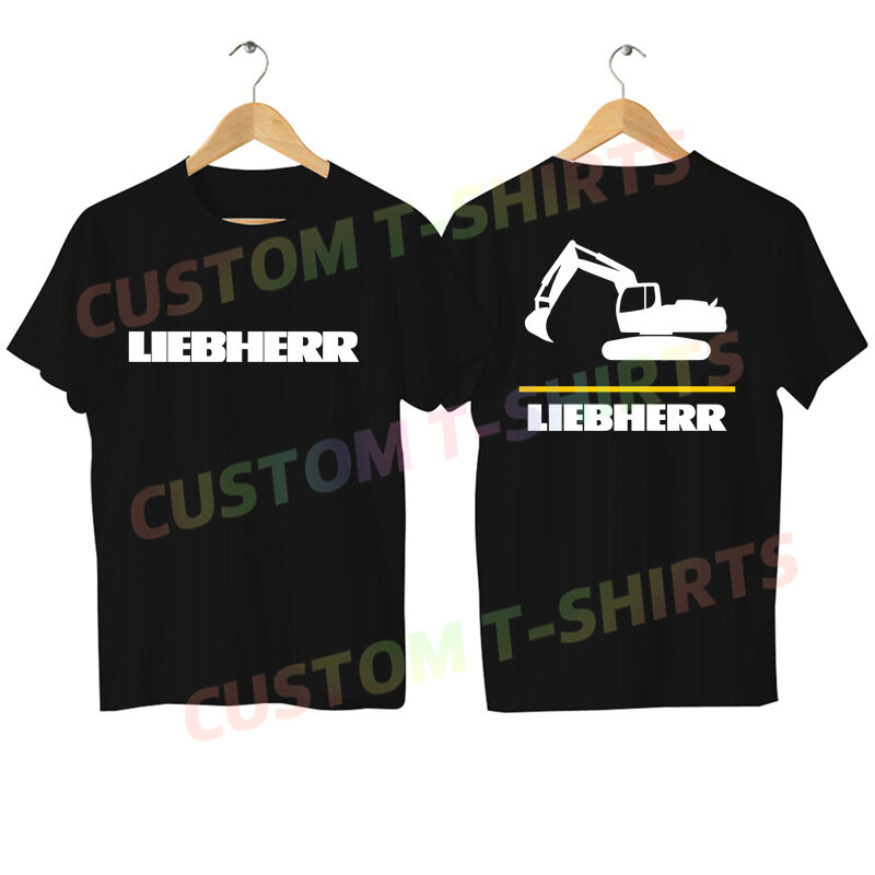 2024 Mannen T-Shirt Casual Nieuwe Liebherr Kraan Logo T-Shirt Grafisch Oversized, Ademende Comfortabele Streetwear S-3XL Cool T-Shirt