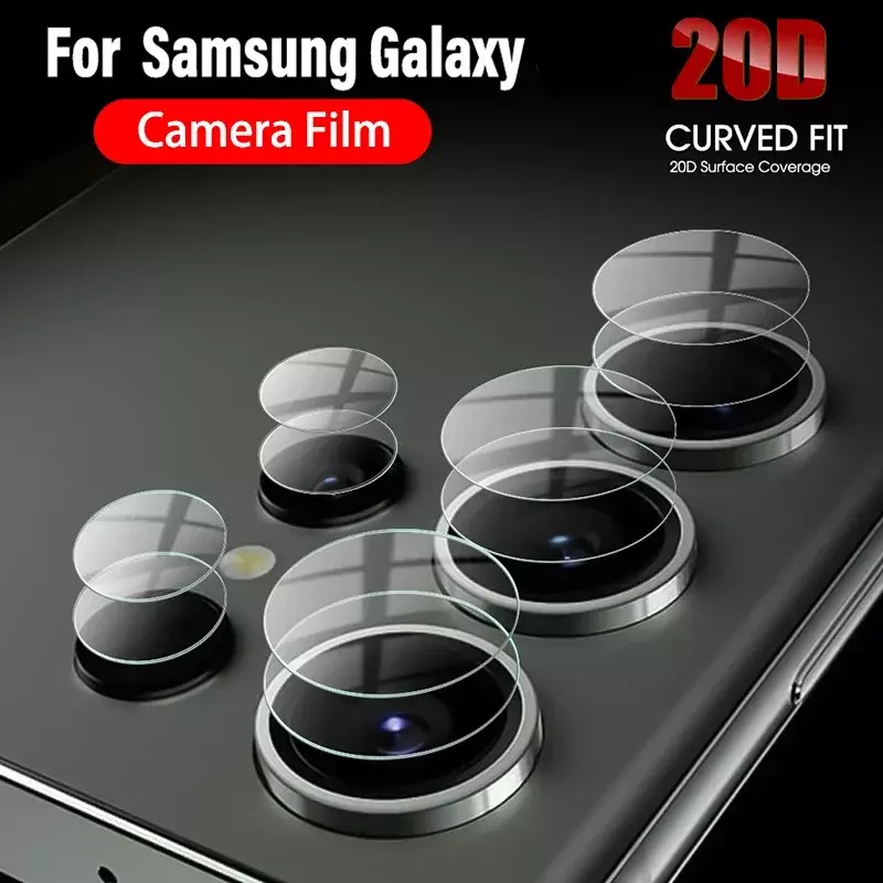 3PCS HD Lens Protector Glass For Samsung Galaxy S24 S23 S22 Ultra Phone Camera Film S21 S20 Ultra FE S10 Plus Note 20 5G S 23 10