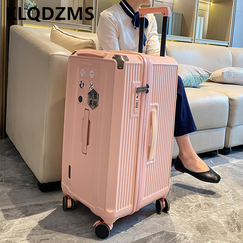KLQDZMS 22 26 28 30 32 34 Inch Super Large Capacity Travel Luggage Universal Wheel Password Thickened Pull Rod Fshion Suitcase