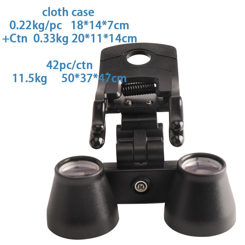 Binocular Dental Loupes 2.5X 3.5X Coated Optical Lens with Clip Magnifying Glass Galilean Dental Magnifier Dentistry Surgical