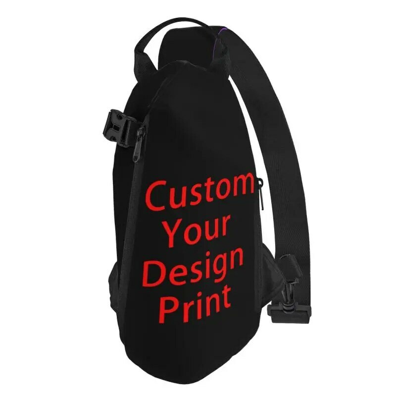 Mochila de hombro personalizada con su diseño, bolso de hombro con estampado de logotipo personalizado, mochila de pecho, viaje, senderismo, mochila de día