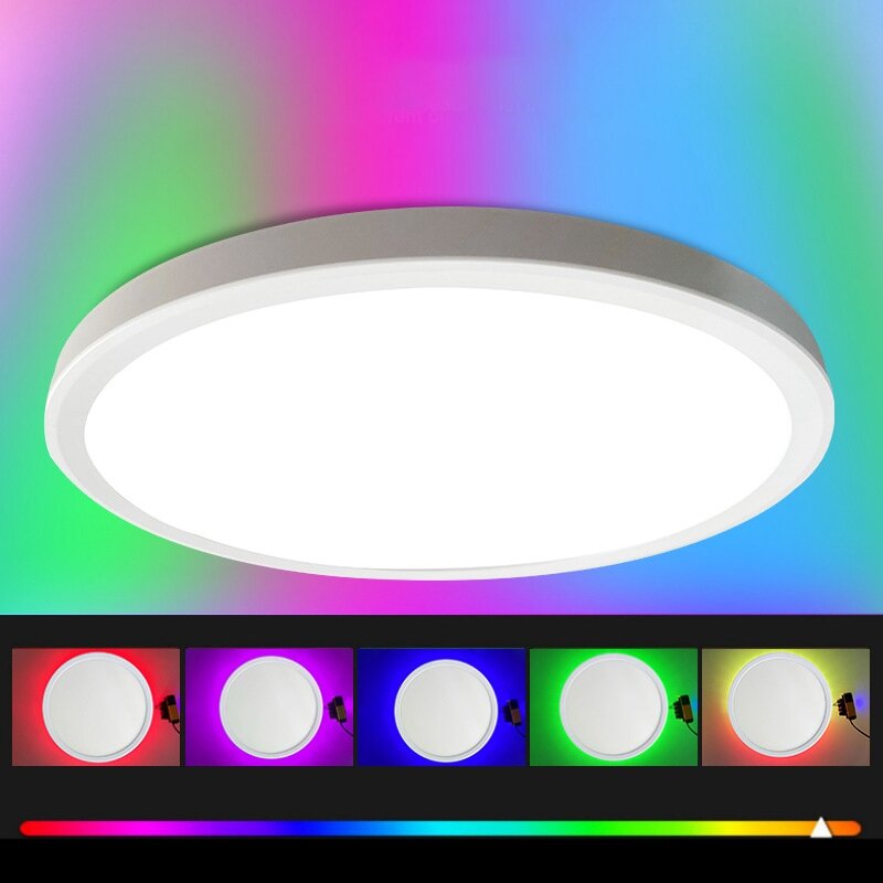 12 дюймов 28 Вт RGB + 3CCT фотолампа для потолка, трехцветная фотолампа для спальни, фотолампа, 85 В-265 в, 3000K/4000K/6500K