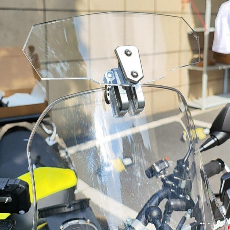 NOVA Motocicleta Universal Modificada Aumenta Pequeno Pára-brisas Universal Instalado Pequeno Pára-brisas