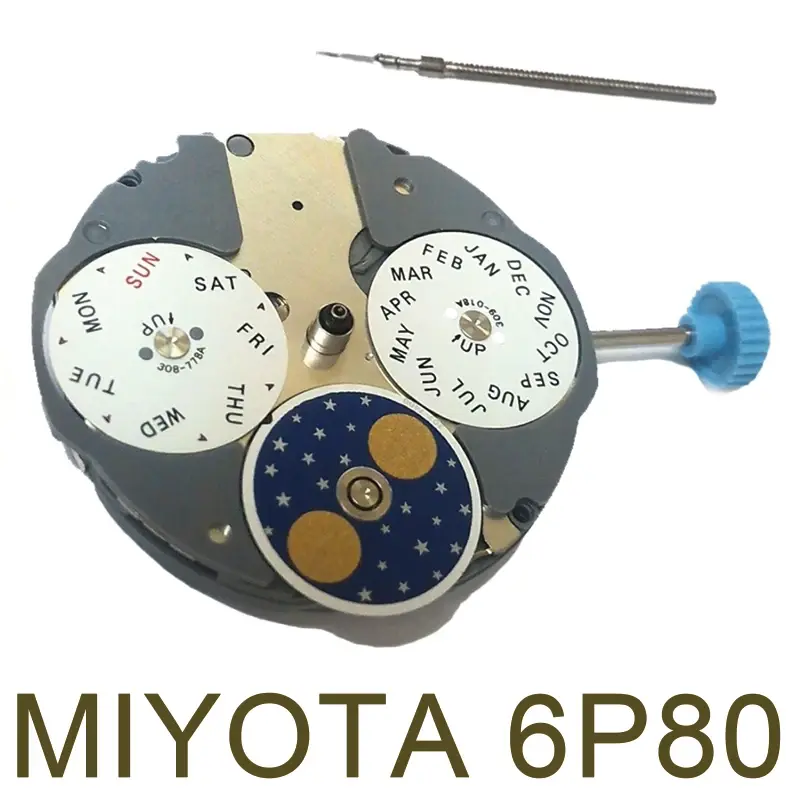 Nieuwe En Originele Japan Miyota 6p80 Quartz Uurwerk Horloge Bewegingsonderdelen