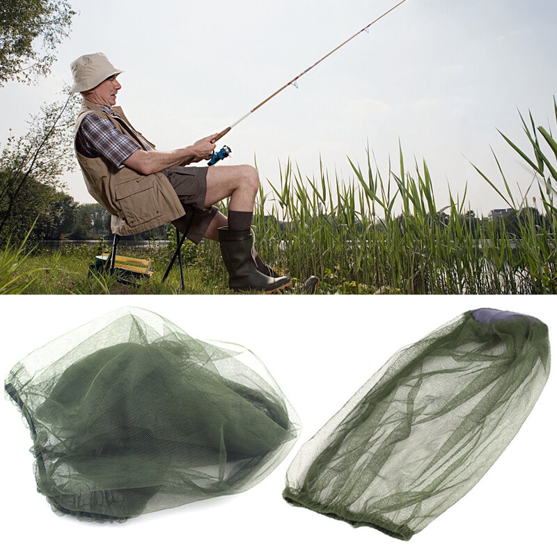 Chapeau en filet anti-moustiques pour la pêche, protection qualifiée ale contre les insectes