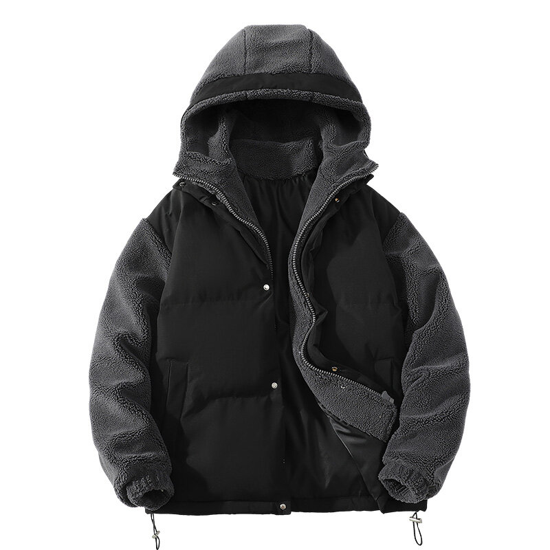 Abrigo grueso de alta calidad para hombre, chaqueta informal holgada, cómoda y cálida, otoño e invierno, novedad de 2023