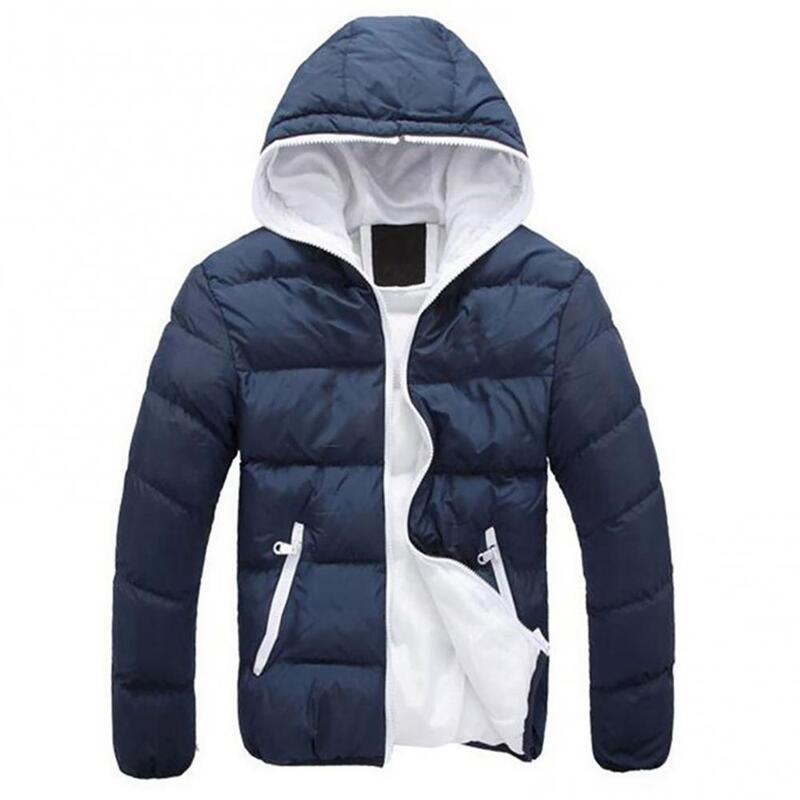 남성용 후드 코트, 두껍고 따뜻한 겨울 재킷, 방풍 파카