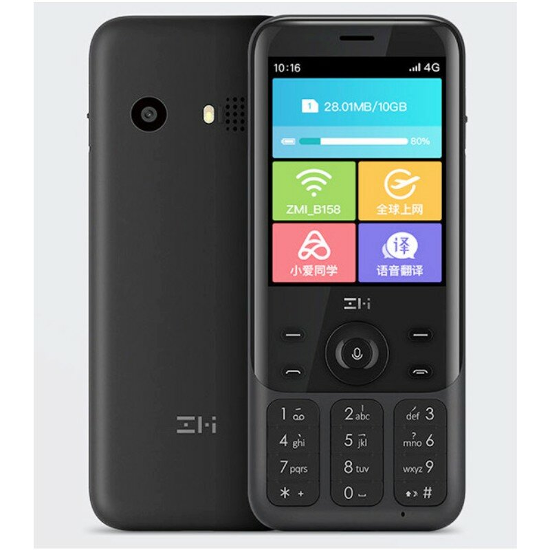 Zmi z1 4g-rede wi-fi, compartilhamento de ponto de acesso multiúsuário, bateria de 5000mah, recurso power bank, telefone
