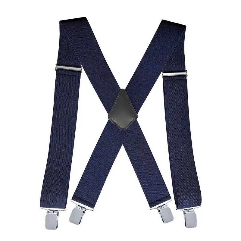 5.0cm Three-clip Extended Suspenders Men's Suspenders Are Convenient For Work Suspenders Widened Extended Suspenders Wholes L5n4