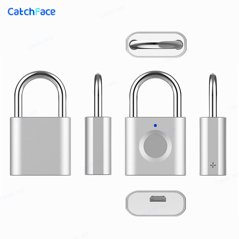 Cadeado Inteligente Bloqueio De Impressão Digital Smart Lock Cadeado Keyless